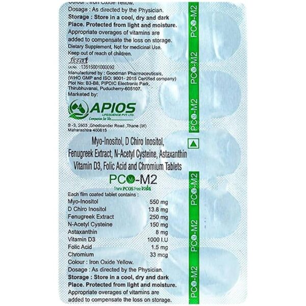 PCO-M2 TAB Medicines CV Pharmacy