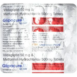 GLIPACURE M 50/500 TAB ENDOCRINE CV Pharmacy