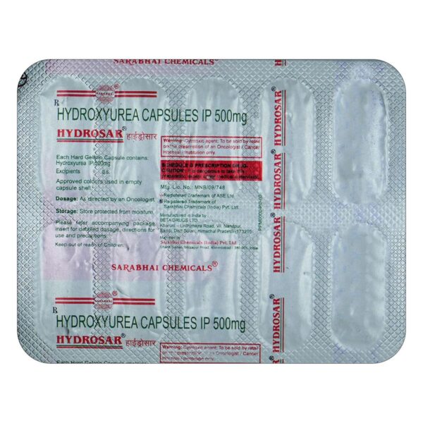 HYDROSAR CAP ANTINEOPLASTIC CV Pharmacy 2