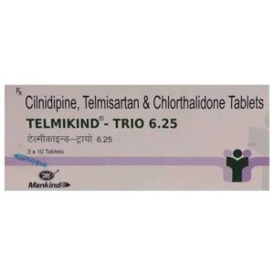 TELMIKIND TRIO 6.25 TAB ANGIOTENSIN-II ANTAGONIST CV Pharmacy