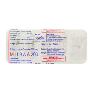 MITRAA 200 MG CAP ANTI-INFECTIVES CV Pharmacy