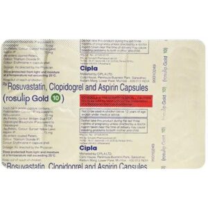 ROSULIP GOLD 10 MG TAB ANTIHYPERLIPIDEMICS CV Pharmacy