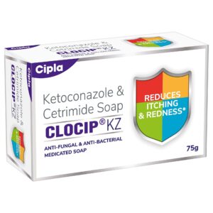 CLOCIP KZ SOAP 75GM (1+1) DERMATOLOGICAL CV Pharmacy