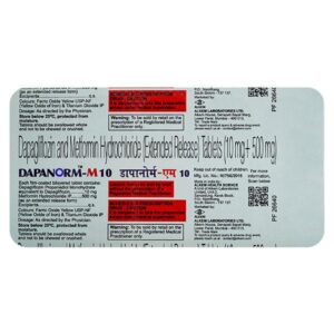 DAPANORM M 10 TAB ENDOCRINE CV Pharmacy