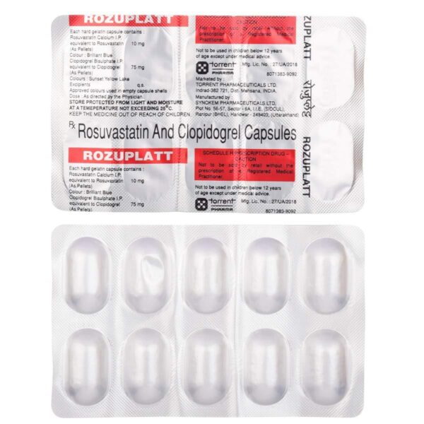 ROZUPLATT 10/75MG CAP ANTIPLATELETS CV Pharmacy