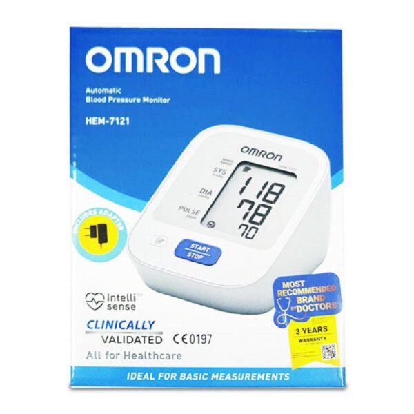 OMRON BP MONITOR (HEM-7121) WITH 3 YEARS WARRANTY BP MONITORS CV Pharmacy 2