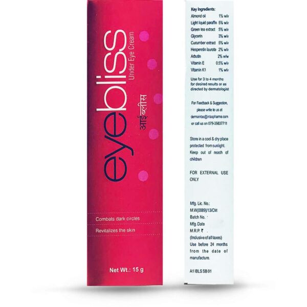 EYEBLISS UNDER EYE CREAM ANTI BLEMISH CV Pharmacy 2