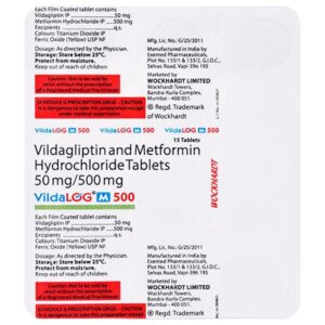 VILDALOG M 500 TAB ENDOCRINE CV Pharmacy