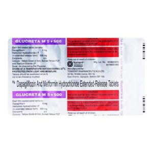 GLUCRETA M 5/500MG TAB ENDOCRINE CV Pharmacy