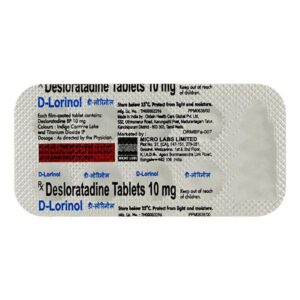 D-LORINOL TAB ANTI HISTAMINICS CV Pharmacy