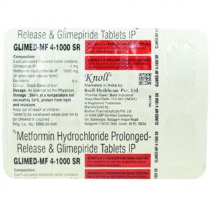 GLIMED-MF 4/1000MG SR TABLET ENDOCRINE CV Pharmacy