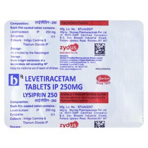LYSIPRIN 250MG TABLET ANTIEPILEPTICS CV Pharmacy