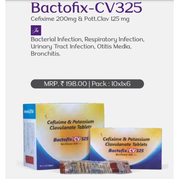 BACTOFIX-CV 325 TABLET ANTI-INFECTIVES CV Pharmacy