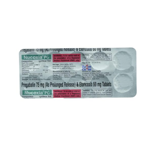 NUCOXIA PG TAB CNS ACTING CV Pharmacy