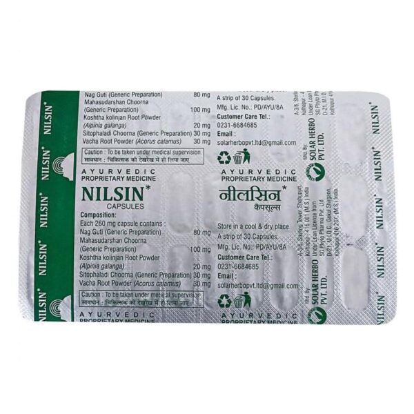 NILSIN CAPS AYURVEDIC CV Pharmacy