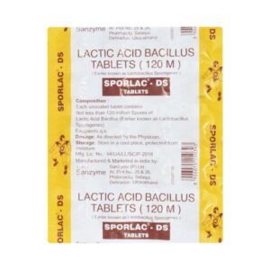 SPORLAC-DS TAB ANTIDIARRHOEALS CV Pharmacy