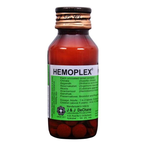 HEMOPLEX TAB 100`S AYURVEDIC CV Pharmacy