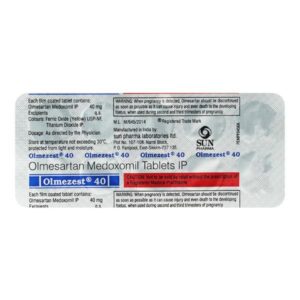 OLMEZEST 40 TAB ANGIOTENSIN-II ANTAGONIST CV Pharmacy