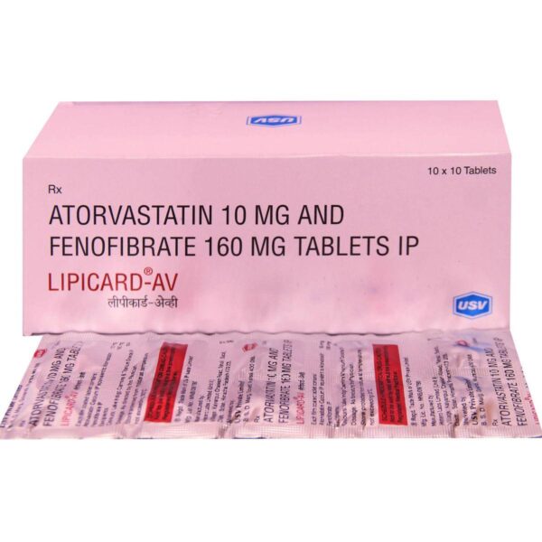 LIPICARD-AV TAB ANTIHYPERLIPIDEMICS CV Pharmacy