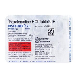 HISTAFREE 120MG ANTIHISTAMINICS CV Pharmacy