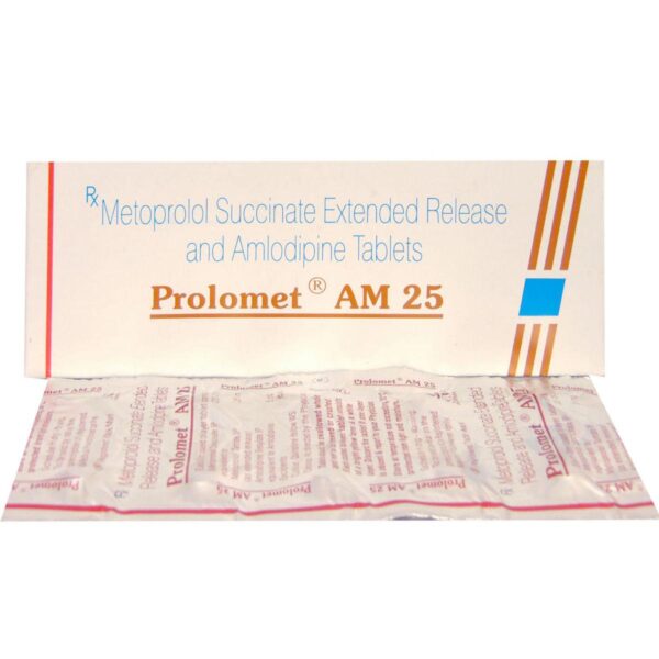 PROLOMET AM 25MG TAB BETA BLOCKER CV Pharmacy