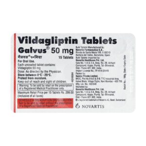 GALVUS 50MG TAB ENDOCRINE CV Pharmacy