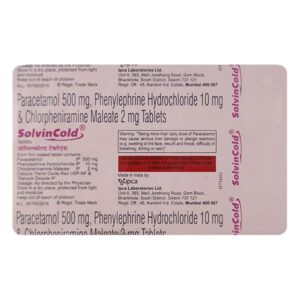 SOLVIN COLD TAB ANTIHISTAMINICS CV Pharmacy