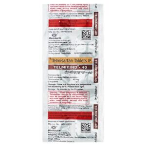 TELMIKIND 40MG TAB ANGIOTENSIN-II ANTAGONIST CV Pharmacy