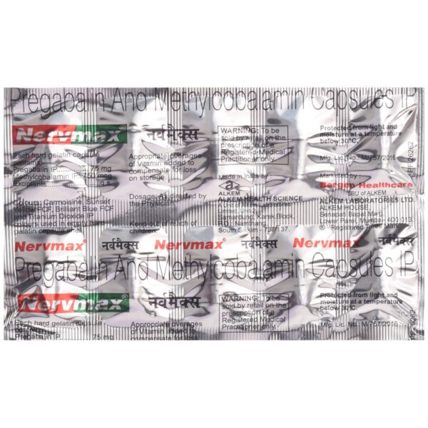 NERVMAX 75MG TAB CV Pharmacy